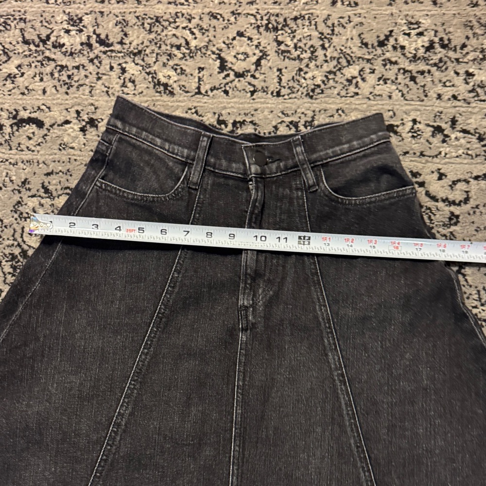 Black Denim full maxi Skirt - Picture 8 of 9